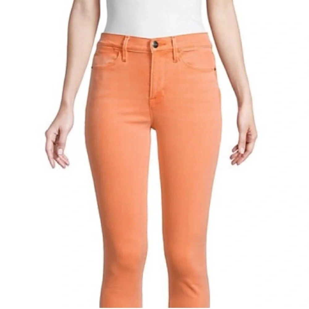 FRAME Denim/ Le skinny de Jeanne crop/ Peach coloured/ Stretch/ Size US 31 - Picture 3 of 9